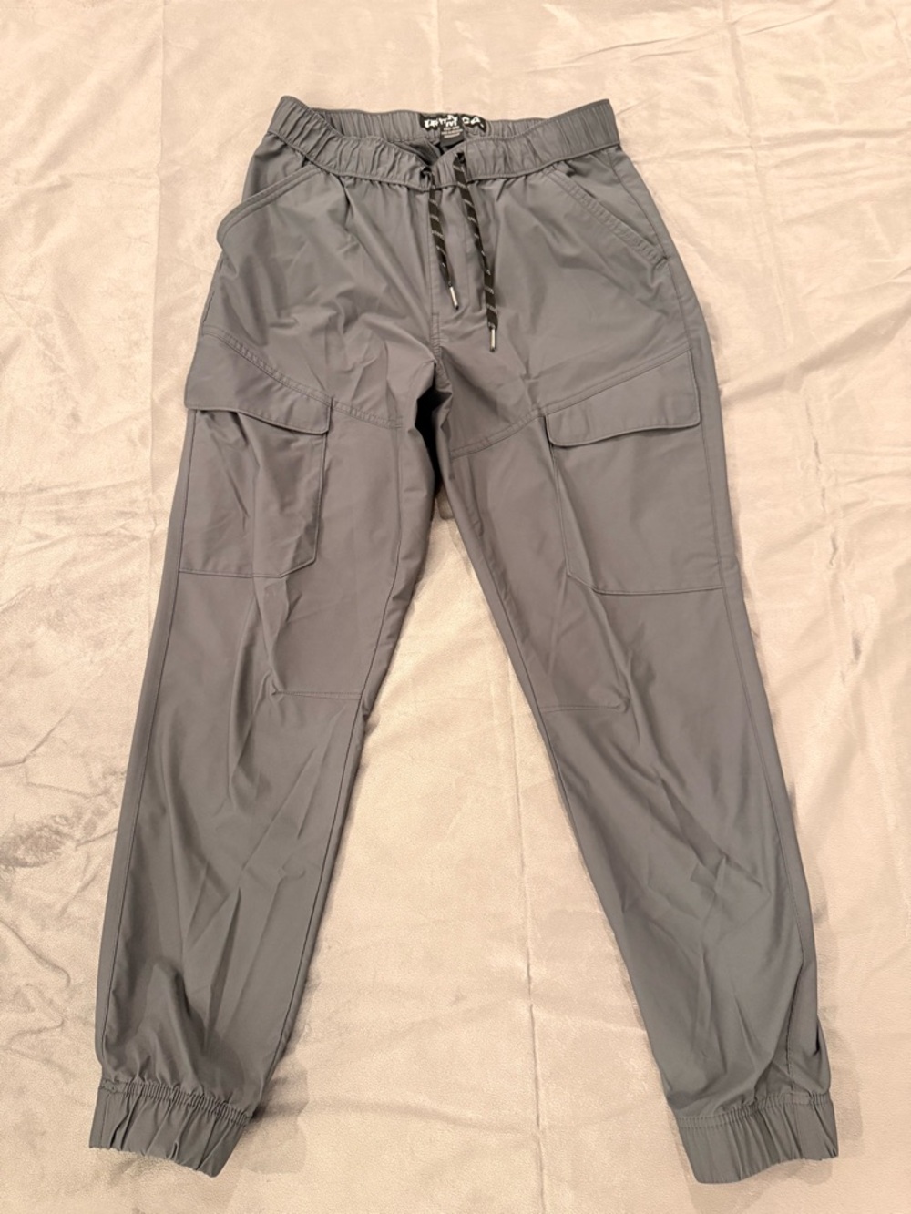Iron Co. Men's Grey Stretch Cargo Jogger Pants - Size Medium